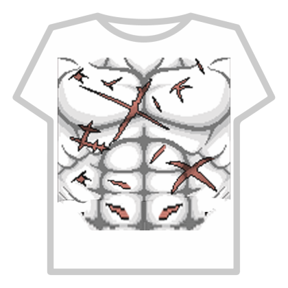 Anime Abs with Battle Scars