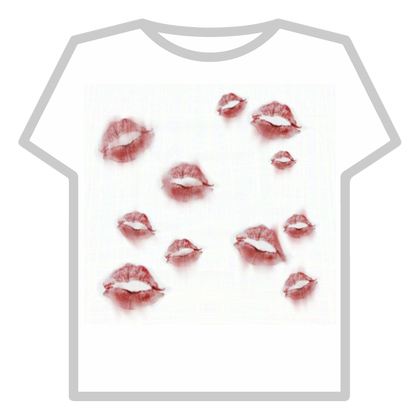 zombie goth emo lipstick marks kiss blood stains